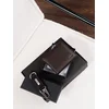 Ombre Gift set of mens brown leather accessories - wallet and key ring
