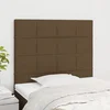 Vidaxl vidaXL Vzglavja za posteljo, 2 kosa, temno rjava, 100x5x78/88 cm blago