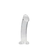 Crystal Clear Realrock dildo s priseskom 17 cm prozoren