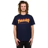 Thrasher Flame majica navy Gr. M