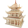 Woodcraft Lesena 3D sestavljanka Stolp Yueyang