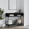 Konzolni stol crni 100 x 30,5 x 75 cm od konstruiranog drva