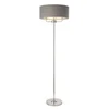 Endon 94378 - Stojeća lampa HIGHCLERE 1xE14/40W/230V siva/sjajni hrom