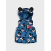 Sinsay - Kvitovana puffer prsluk sa kapuljačom Mickey Mouse - indigo