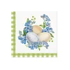 Serviete za dekupažo - Eggs in Forget me nots - 1 kos