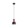 Luster na sajli ENTORI 1xE27/15W/230V crna/crvena