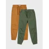 Sinsay - Pamučne jogger farmerke 2 pack - khaki