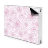 tulup.si Pokrov za radiator PVC Roza cvetje 80x60 cm
