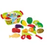 HK MINI Set igračka voća i povrća sa korpom, 12 komada