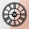 WALLXPERT Dekorativni metalni zidni sat Enzoclock S004 black