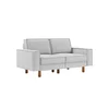ATELIER DEL SOFA 2-Seat Sofa Sparrow 2 Pebble Walnut
