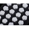Samolepilne vrtnice na lepilnem traku O11 mm - Bela