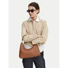 Calvin Klein Ročna torba Slouchy Leather Shoulder Bag LV04F3657G Svetlo rjava