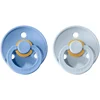 BIBS Colour Natural Rubber 2 duda Sky Blue / Baby Blue 2 kos