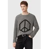 Pulover z dodatkom volne AllSaints MESSAGE