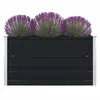 Povišena vrtna gredica 100x100x45 cm pocinčani čelik antracit