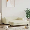Vidaxl Pasja postelja s podaljškom krem 100x50x30 cm umetno usnje