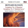 HANSON:SYMPHONY NO.4 & 5/, Črna