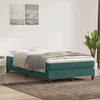 Box Spring krevet bez madracem tamno zeleni 120x220 cm baršun