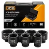 JCB Set udarnih nastavkov 1 Cr-Mo šestkotnih 7 KOSOV 46-75mm