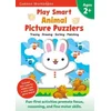 Play Smart Animal Picture Puzzlers Age 2+: Preschool Activity Workbook with Stickers for Toddlers Ages 2, 3, 4: Learn Using Favorite Themes: Tracing,