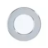 Eglo Fueva 5 ugradbena led, 2,7w, 360lm, prečnik 86, ip44, bela/hrom/plastika
