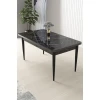 HANAH HOME Trpezarijski sto Nil Black Marble Black