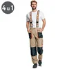 AUS LINE Radne pantalone EMERTON SUMMER 4u1 sa tregerima Boja: Bež Veličina: 52
