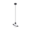 Sollux SL.1358 - Luster na sajli HYPERION 1xG9/8W/230V crna