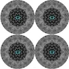Bertoni Home Unisexs 4 Thick Round Table Pads Set Look