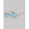 Roxy Laguna Shiny Silver Sunglasses blue