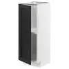 METOD Podni element s policama, bela/Lerhyttan crno bajcovano, 30x37 cm
