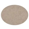 Placemat prtiček Troja Taupe 45x33cm / ovalen / umetno usnje