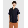 Brixton Bunker Waffle Stripe Shirt washed navy stripe