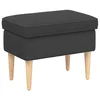 Vidaxl Podnožje Temno siva 55 x 35 x 41 cm Bouclé