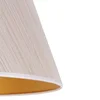 Duolla Lampshade Sofia višina 21 cm, bela/zlata črtasta - bel, zlato - Tkanine/tekstil