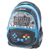 Play Ranac za dečake Game Arcade Maxx, Anatomski, 41 x 31 x 21 cm, Plavo-sivi