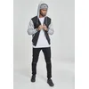 2-colour zip-up sweatshirt BLK/GREY