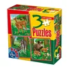 D-Toys - Puzzle 3v1 Divje živali - 1 - 39 kosov