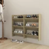Zidni ormarići za cipele 2 kom boja hrasta 60x18x90 cm drveni