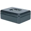 Metalna kutija za novac na ključ 25x18x8.5cm crna SafeX