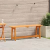 Vanjska klupa Smeđa 119 x 37 x 47 cm Čvrsto borovo drvo