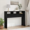 Konzolni Stol Crni hrast 105 x 30 x 80 cm Konstruirano drvo