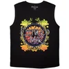 Fleetwood Mac Majica Circle Floral Logo Unisex Black XL
