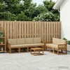 Set vanjskih sofa 8 pcs Prirodna i bež Poliester