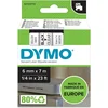 Dymo traka d1 6mm x 7m, crna na providno ( dy72077 )