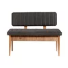 Conceptum Hypnose Trpezarijska klupa Vina Bank 110x85x40cm Bež-Antracit
