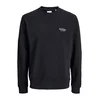 JACK & JONES Majica JJEARCHIVE črna/bela