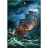 Norimpex - Puzzle Diamantna slika: Jadrnica v nevihti 30x40 cm - 1 - 39 kosov