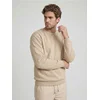 Sinsay - Basic crewneck duks sa dodatkom pamuka - BEŽ